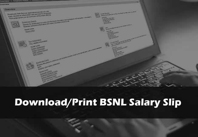 bsnl employees salary slip