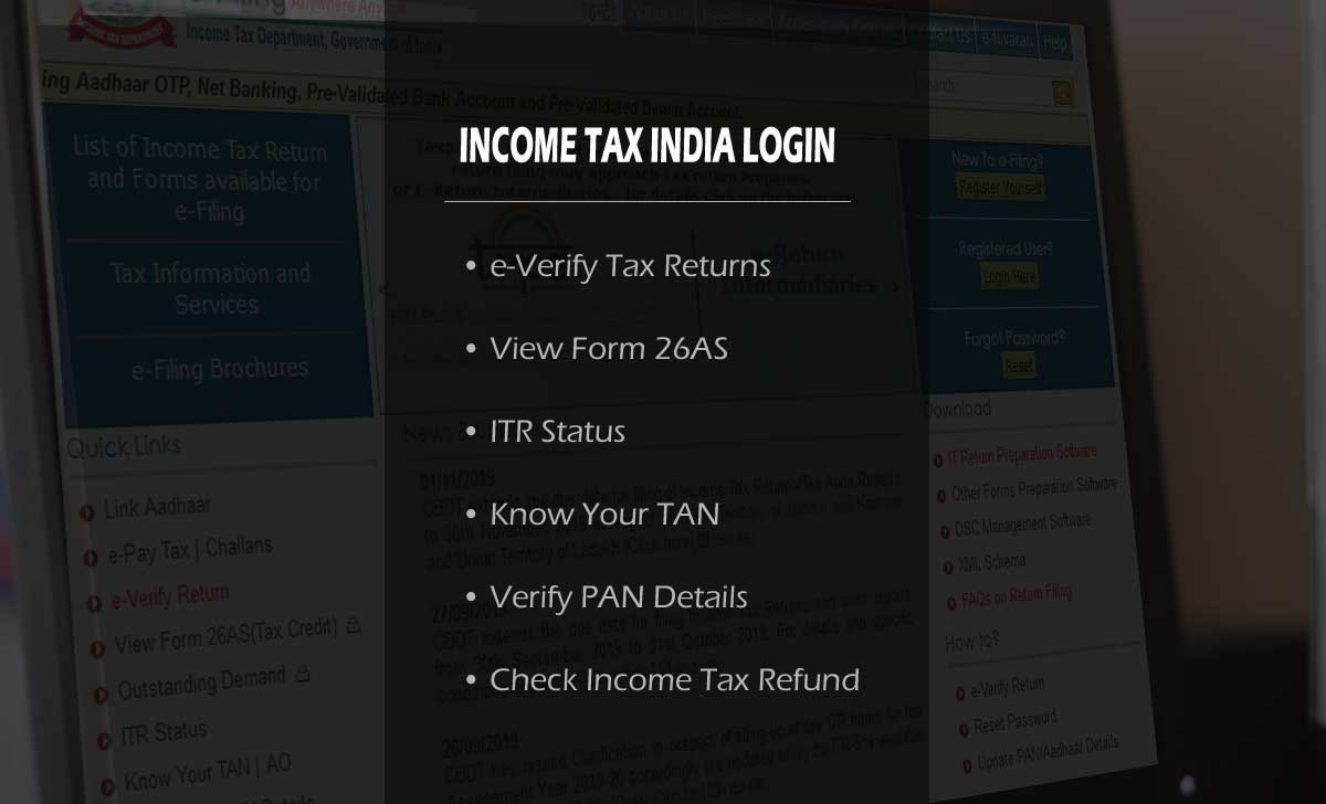 Tax Login at eFiling Portal