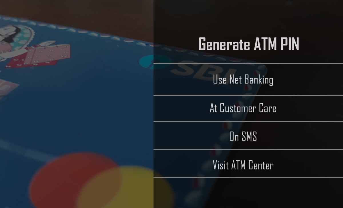 Generate SBI ATM PIN using Different Ways