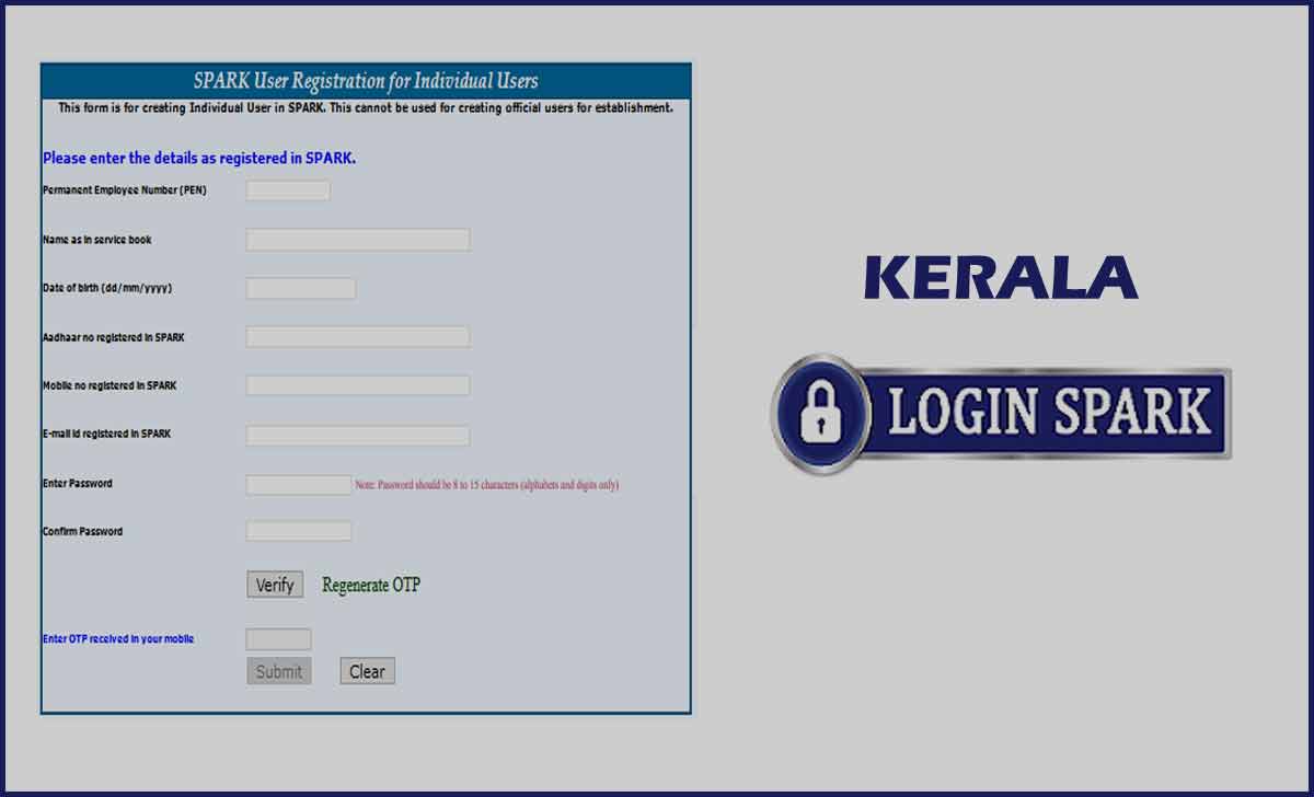 Kerala Spark Login Registration