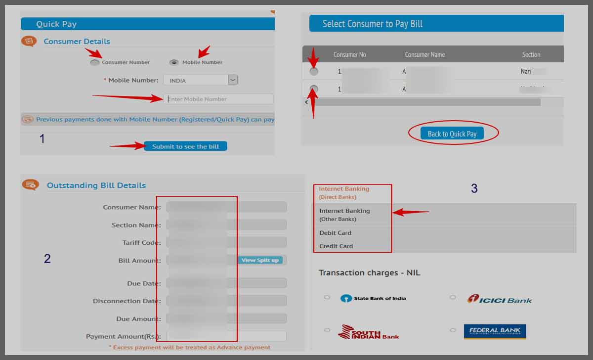 KSEB Online Bill Payment Process