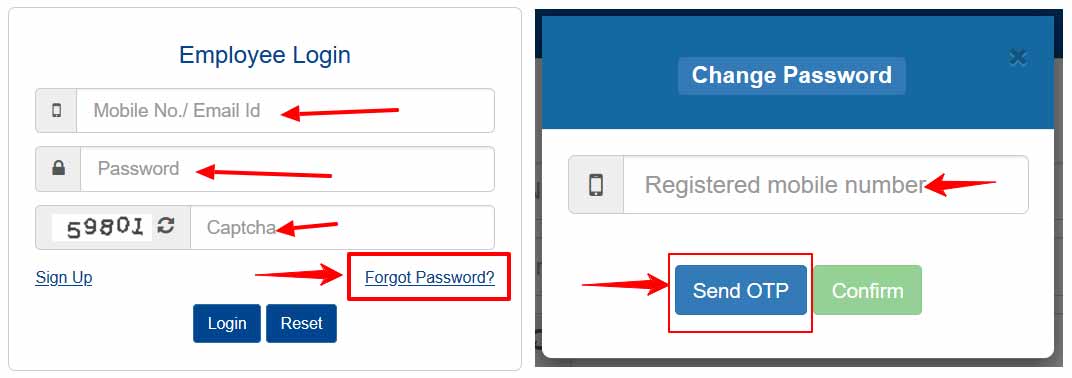 Reset FinAssam Employee Login Password