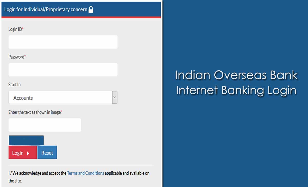 Iob Net Banking Login Online For Individual Proprietary