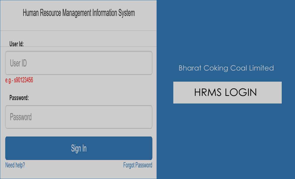 BCCL HRMS Login