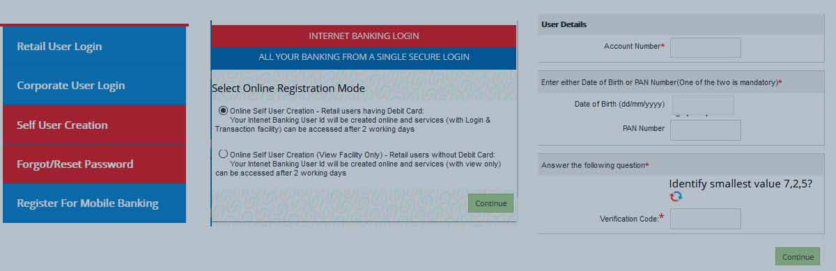 UBI Net Banking Registration