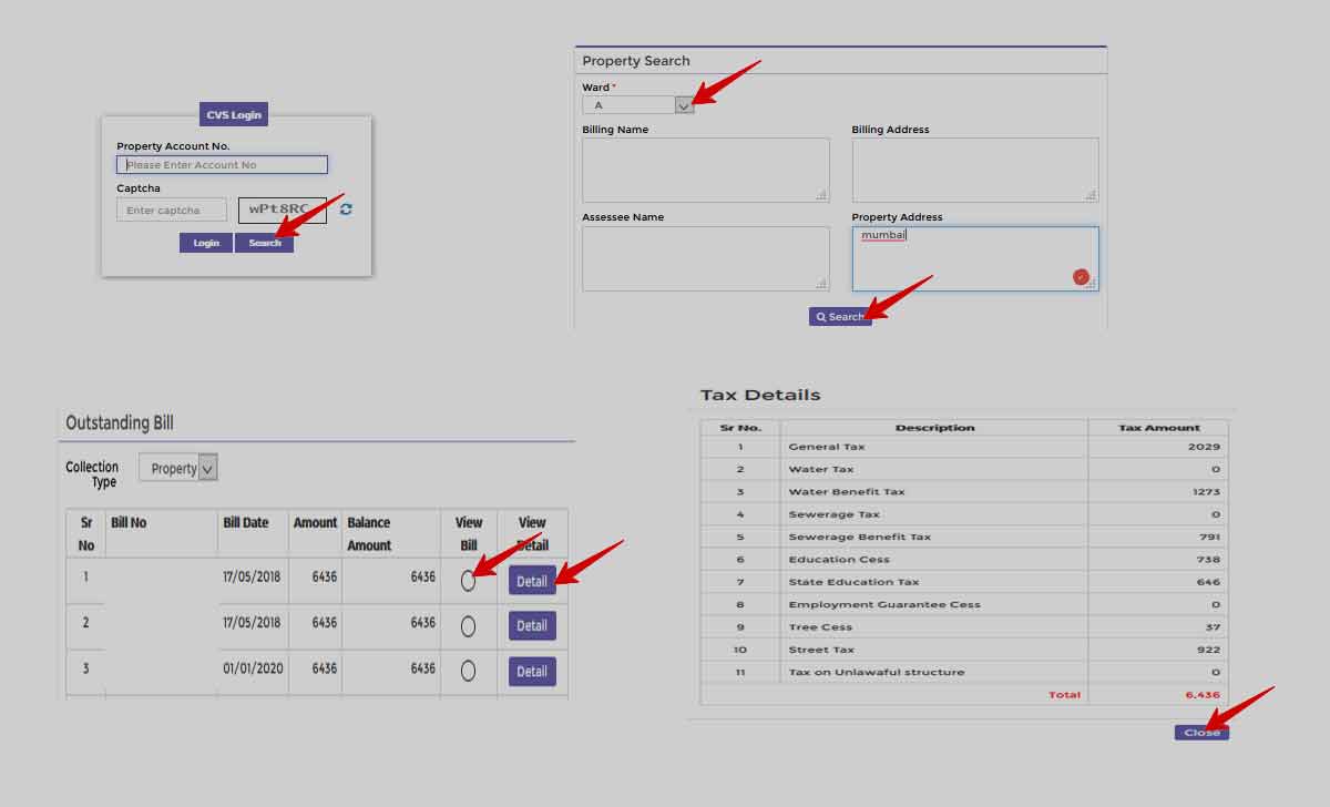 Property Tax Bill Online Mumbai