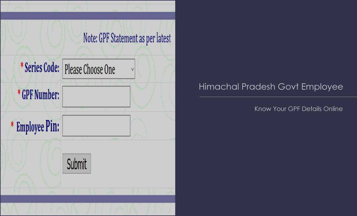 HP GPF Statement Online