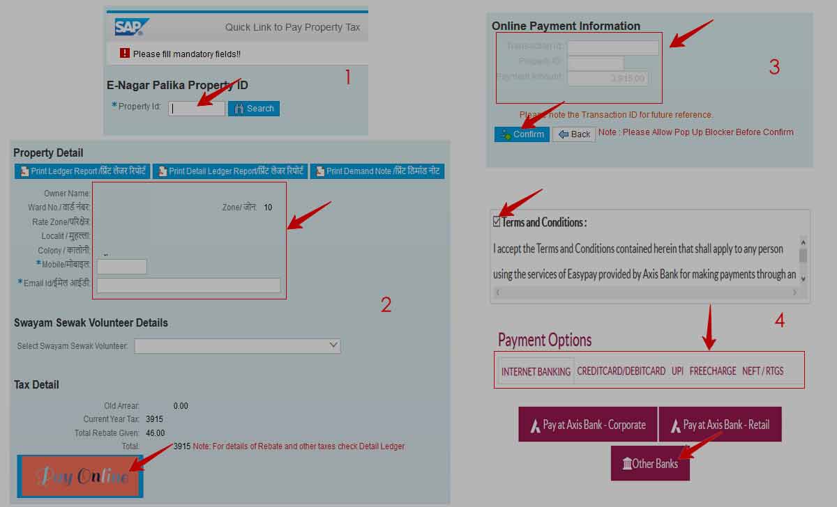 MP Property Tax eNagarPalika Online Tax Payment