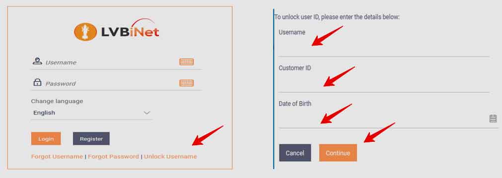 LVB Unlock Username