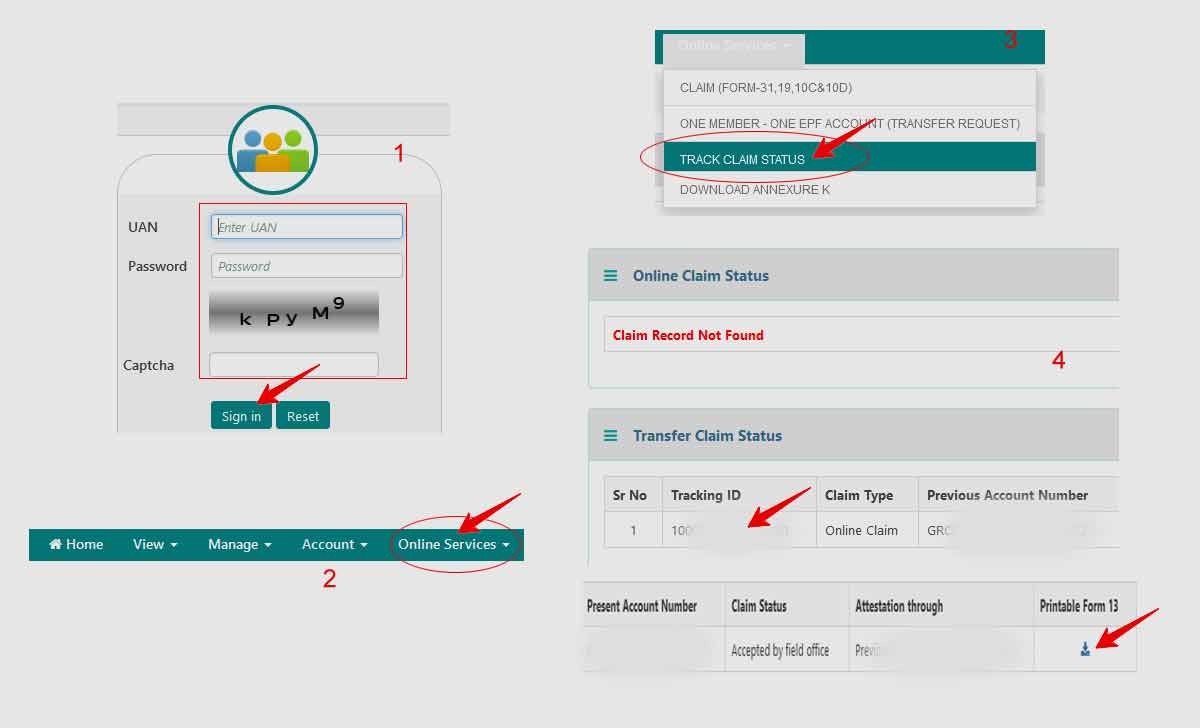 How to Check EPF Account Transfer Status