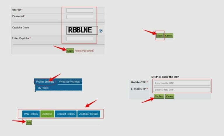 Income Tax Profile Updation at eFiling Login with new Changes