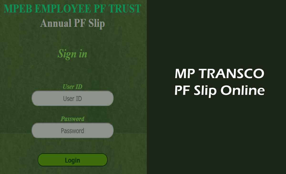 MP Transco PF Statement Download New Slip