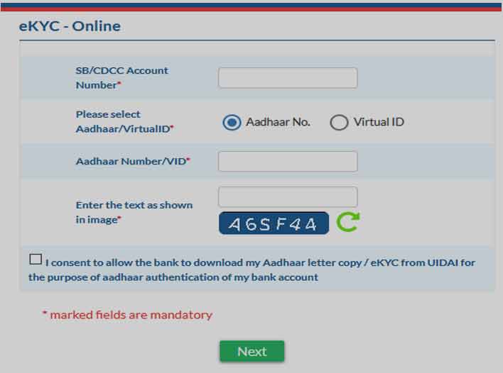 IOB Account Aadhaar EKYC Link Online with 2 Options