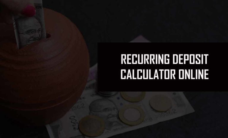 Rd Calculator To Calculate Recurring Deposit With Interest 8239