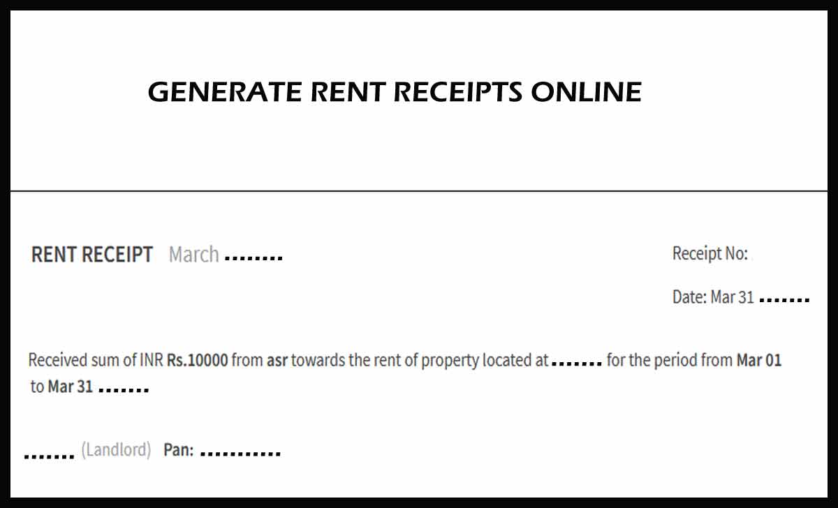 Rent Receipt
