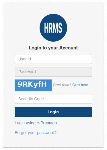 HRMS Odisha Login