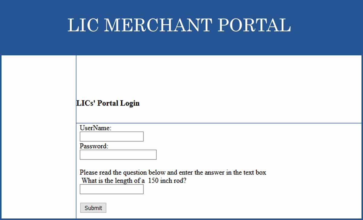 LIC Merchant LIC Merchant Login For Life Insurance Services