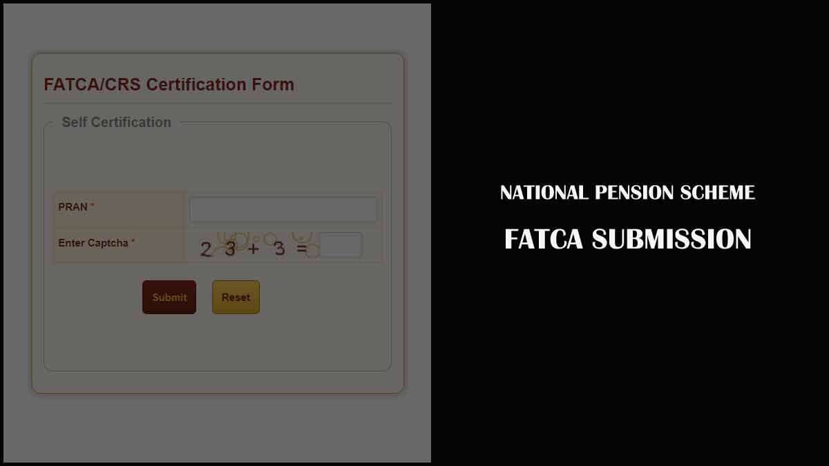 fatca self declaration form