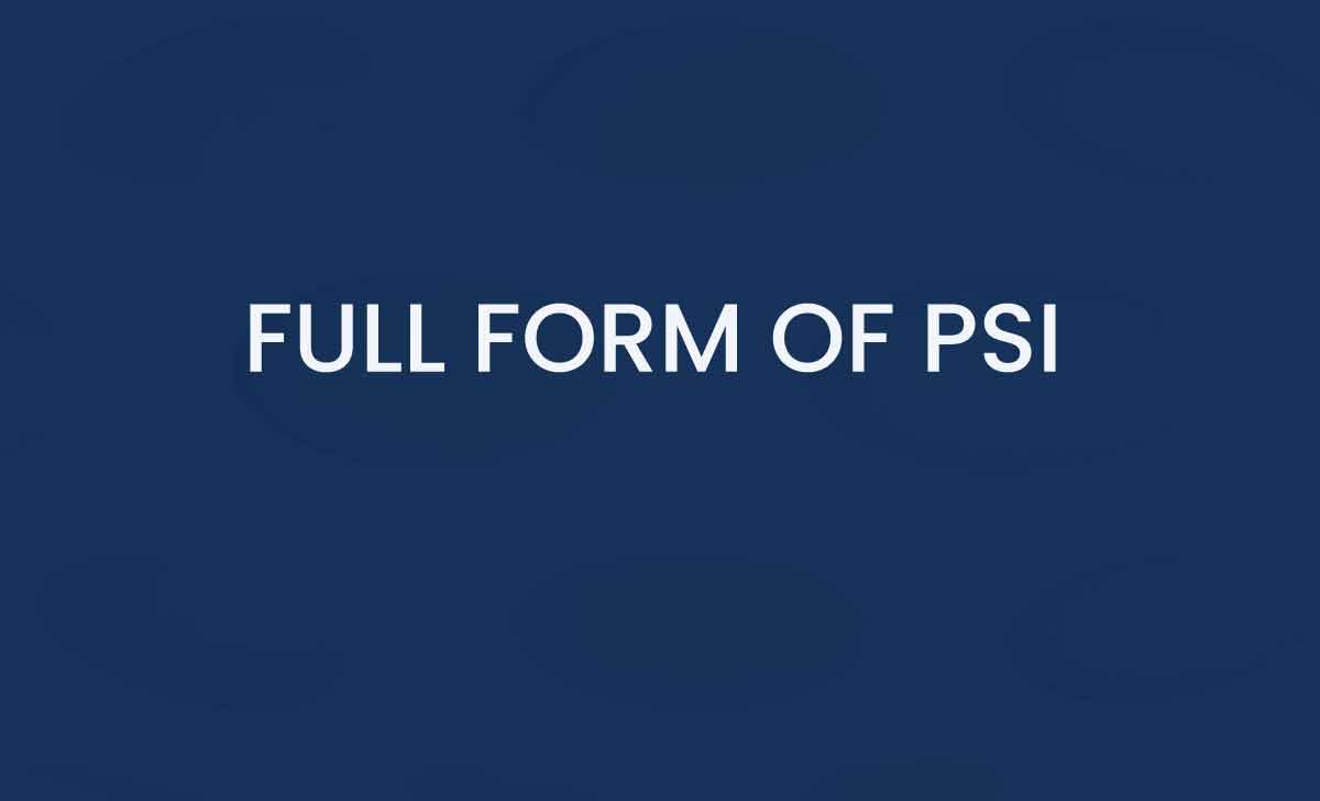 psi meaning in police