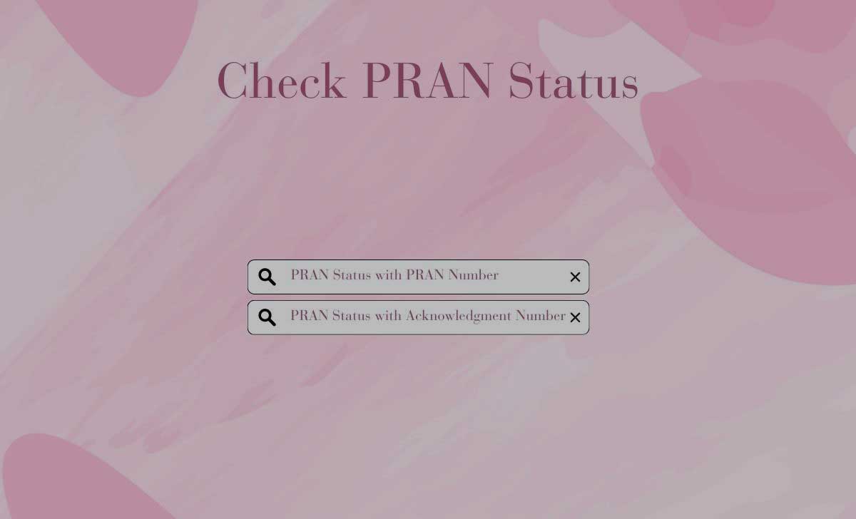 Check PRAN Status