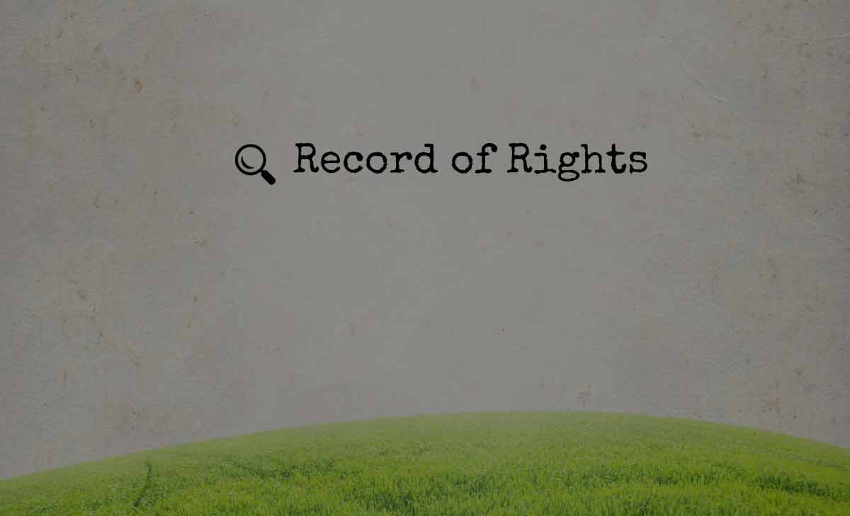 Record of Rights