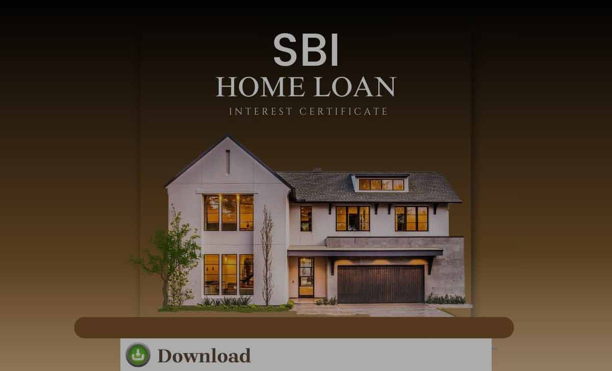 SBI Home Loan Interest Certificate Download