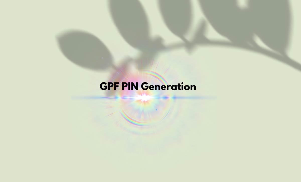 GPF PIN Generation