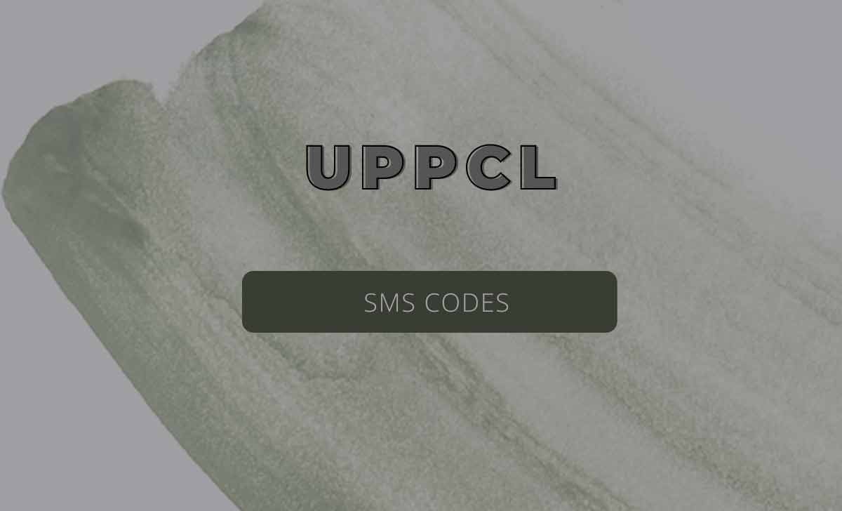 UPPCL SMS Codes