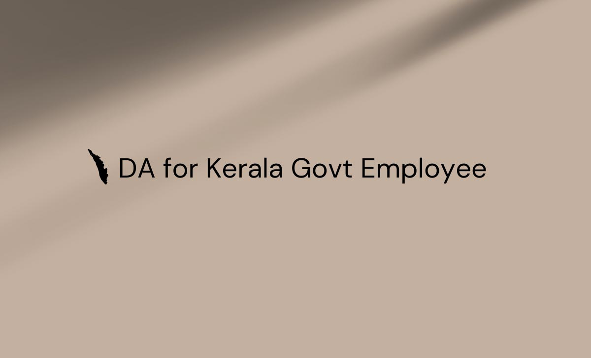 DA for Kerala Govt Employee