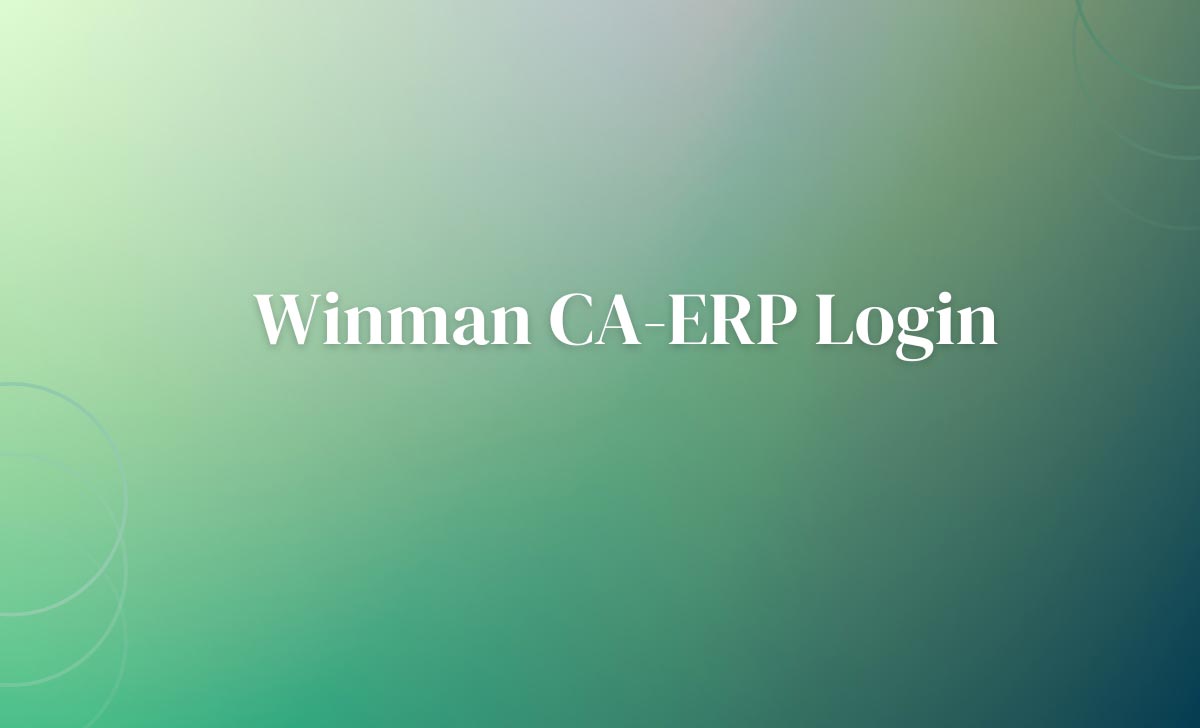 Winman CA-ERP Login